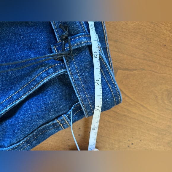 Oat New York Wide-Leg Blue Denim Tie Pants size 8/29 NWT - Picture 8 of 10